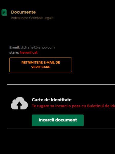 verificare cont eldorado online