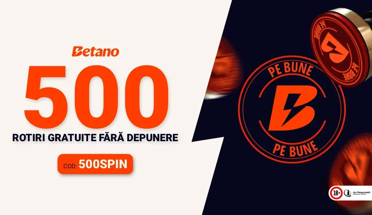Betano - 500 Rotiri Gratuite