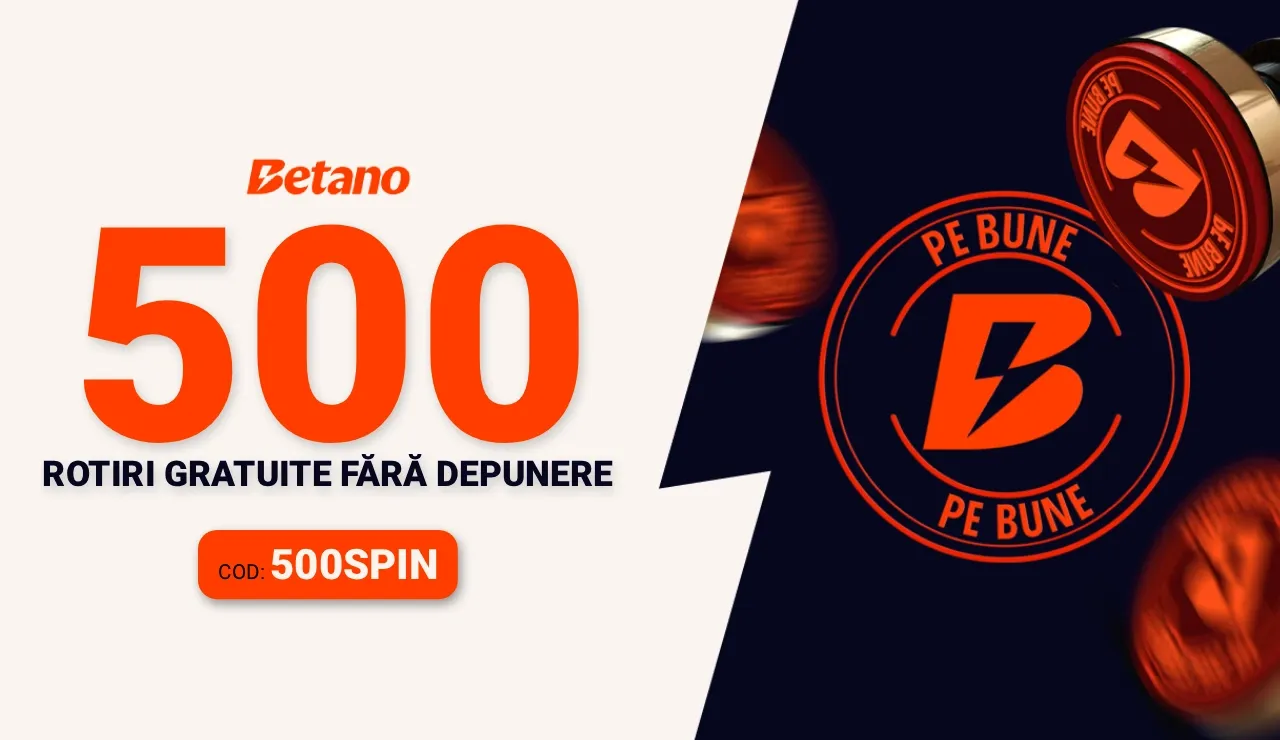 Betano Bonus Fără Depunere - 500 Rotiri Gratuite