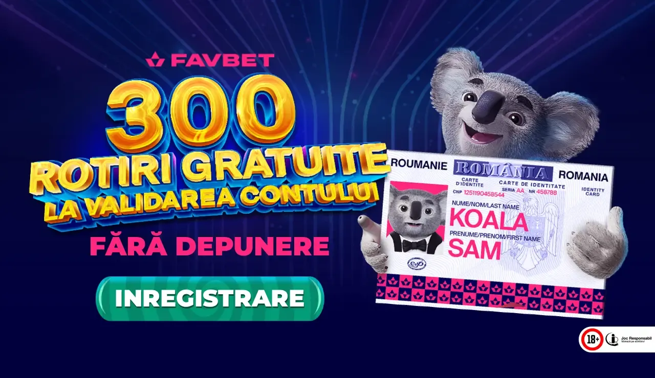 Favbet - 300 Rotiri Gratuite Fără Depunere