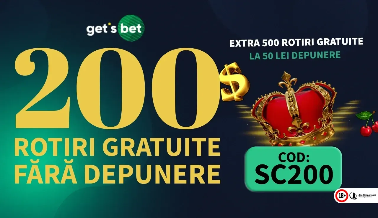 Gets Bet Bonus Fara Depunere – 200 Rotiri Gratuite
