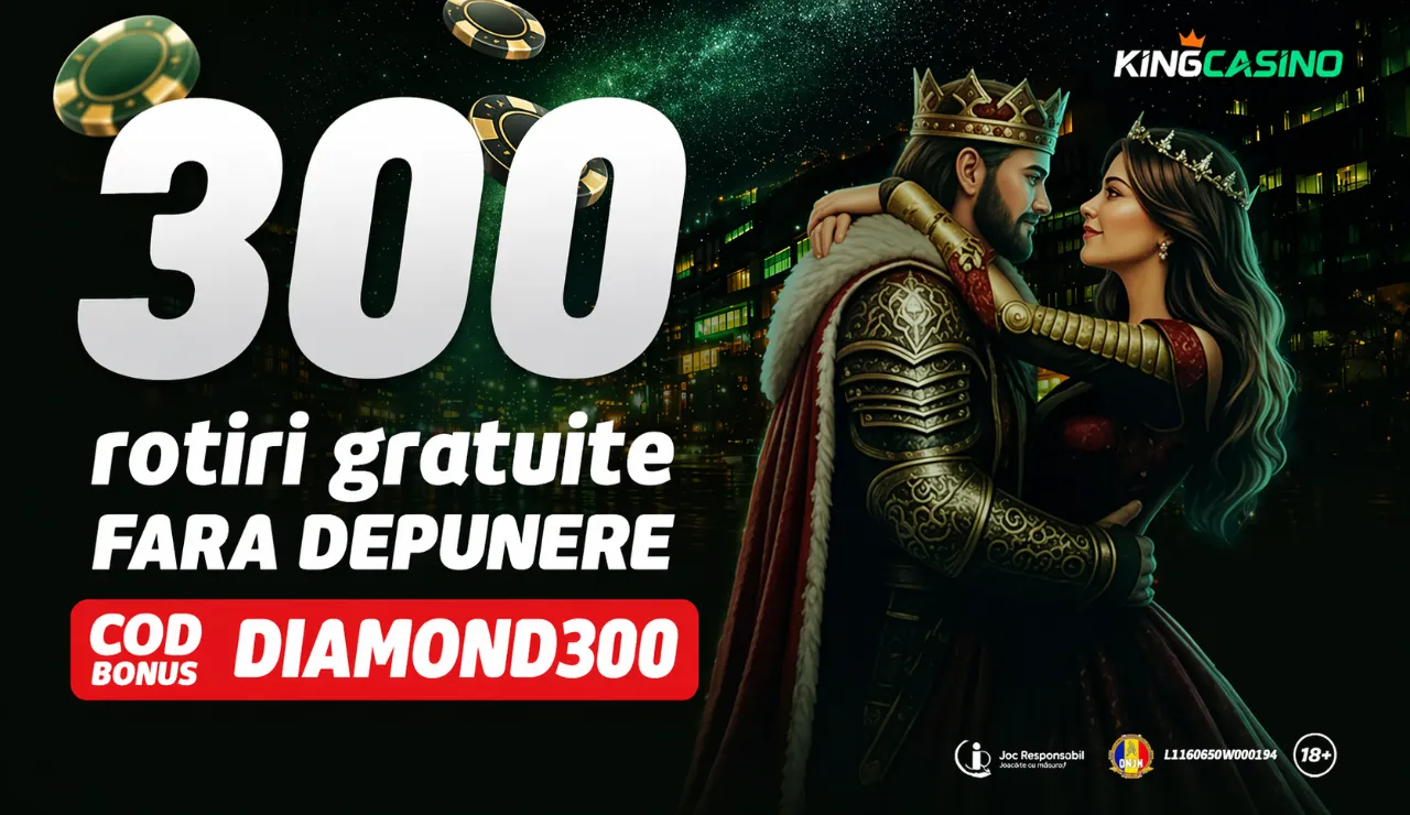 KingCasino - 300 Rotiri Gratuite