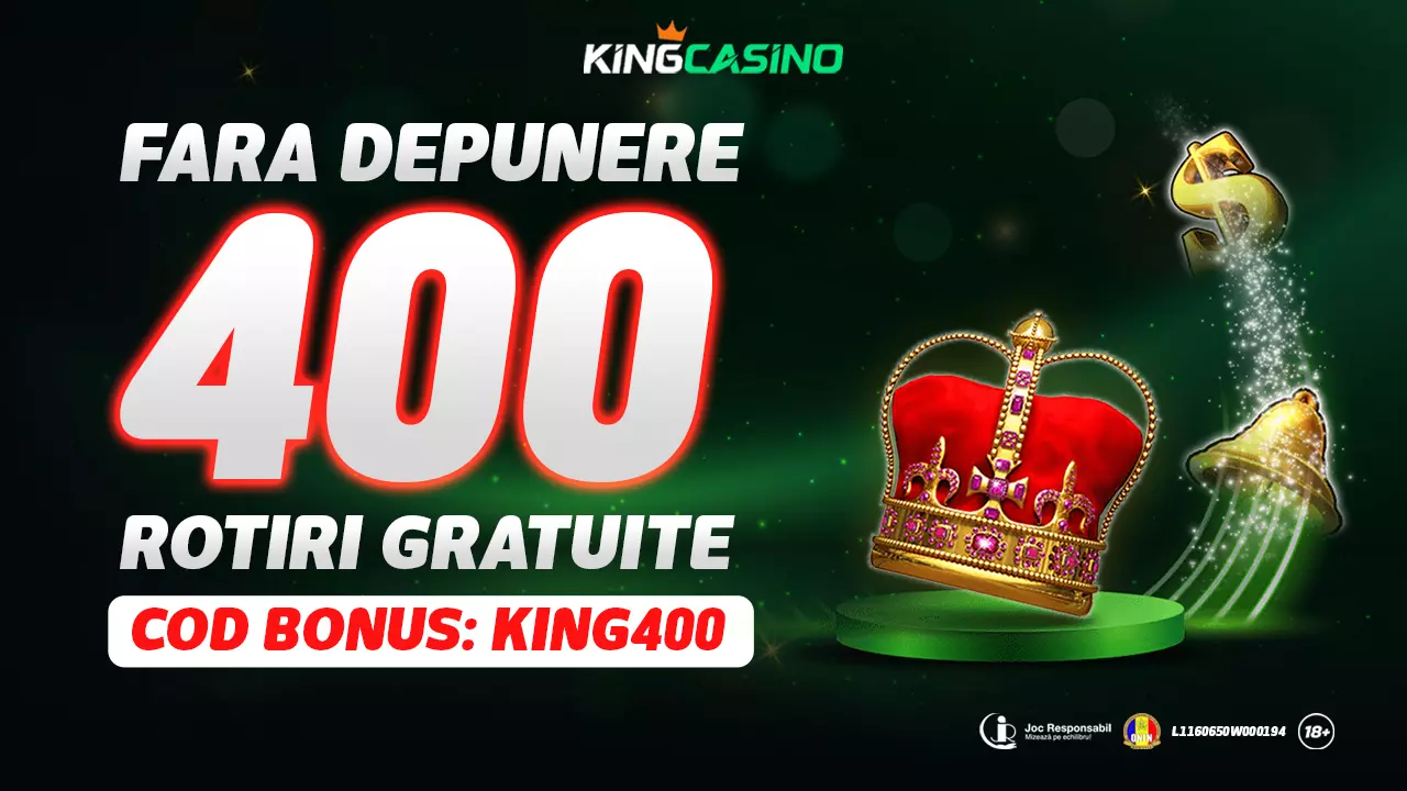 KingCasino - 400 Rotiri Gratuite