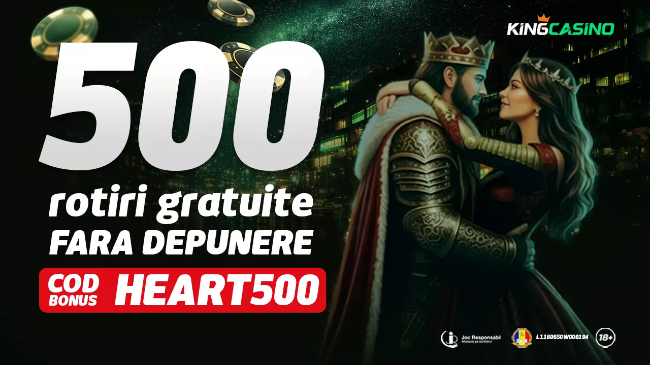 KingCasino - 500 Rotiri Gratuite