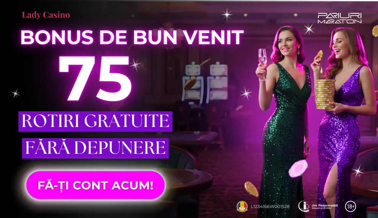 Lady Casino - 75 Rotiri Gratuite