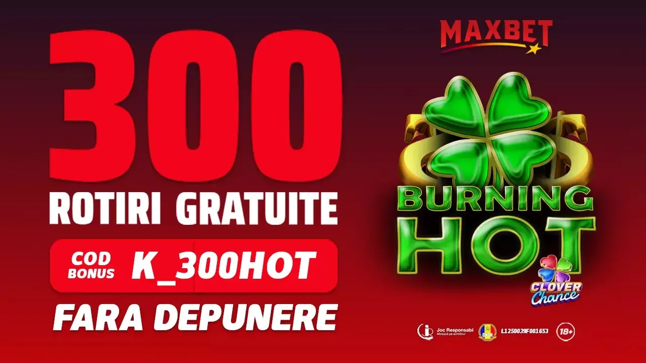 Maxbet - 300 Rotiri Gratuite Fara Depunere