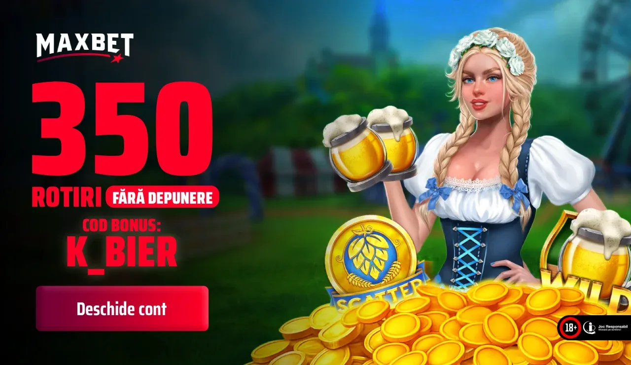 Maxbet - 350 Rotiri Gratuite