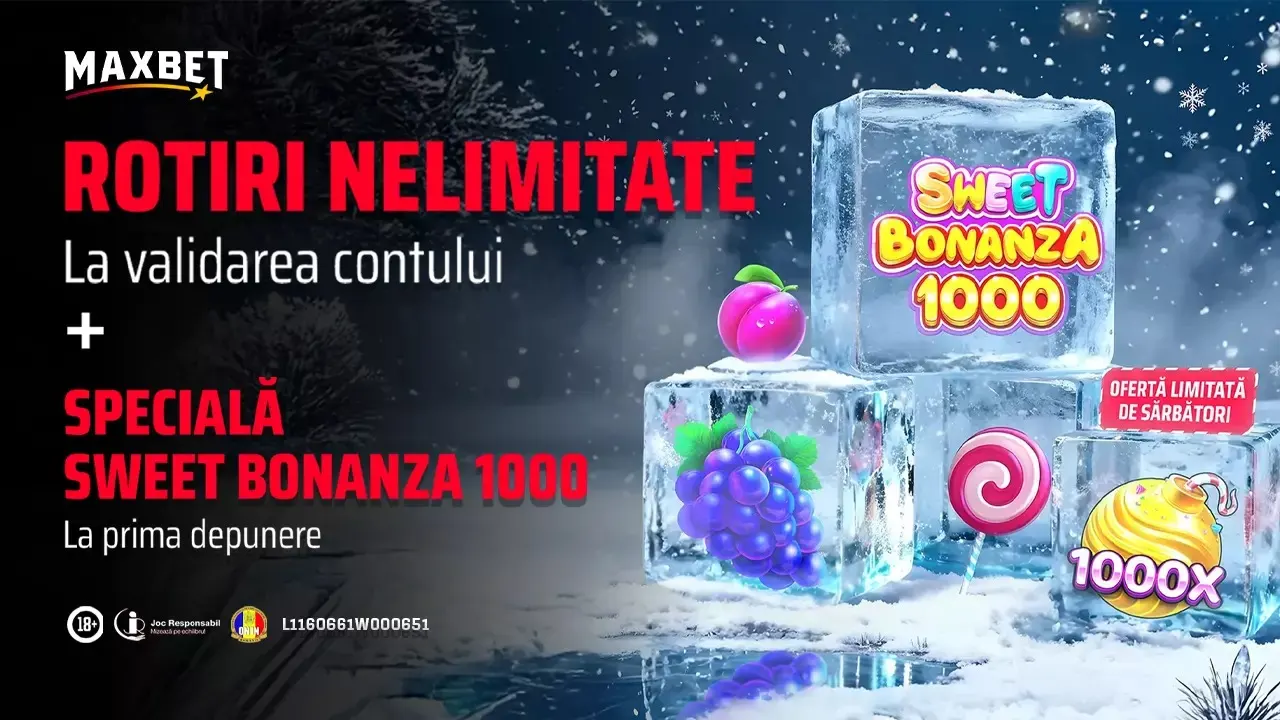 Maxbet - Rotiri Nelimitate La Validarea Contului