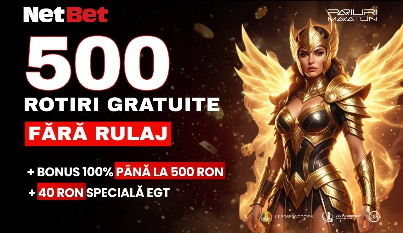 NetBet - 500 Rotiri Gratuite Fără Rulaj