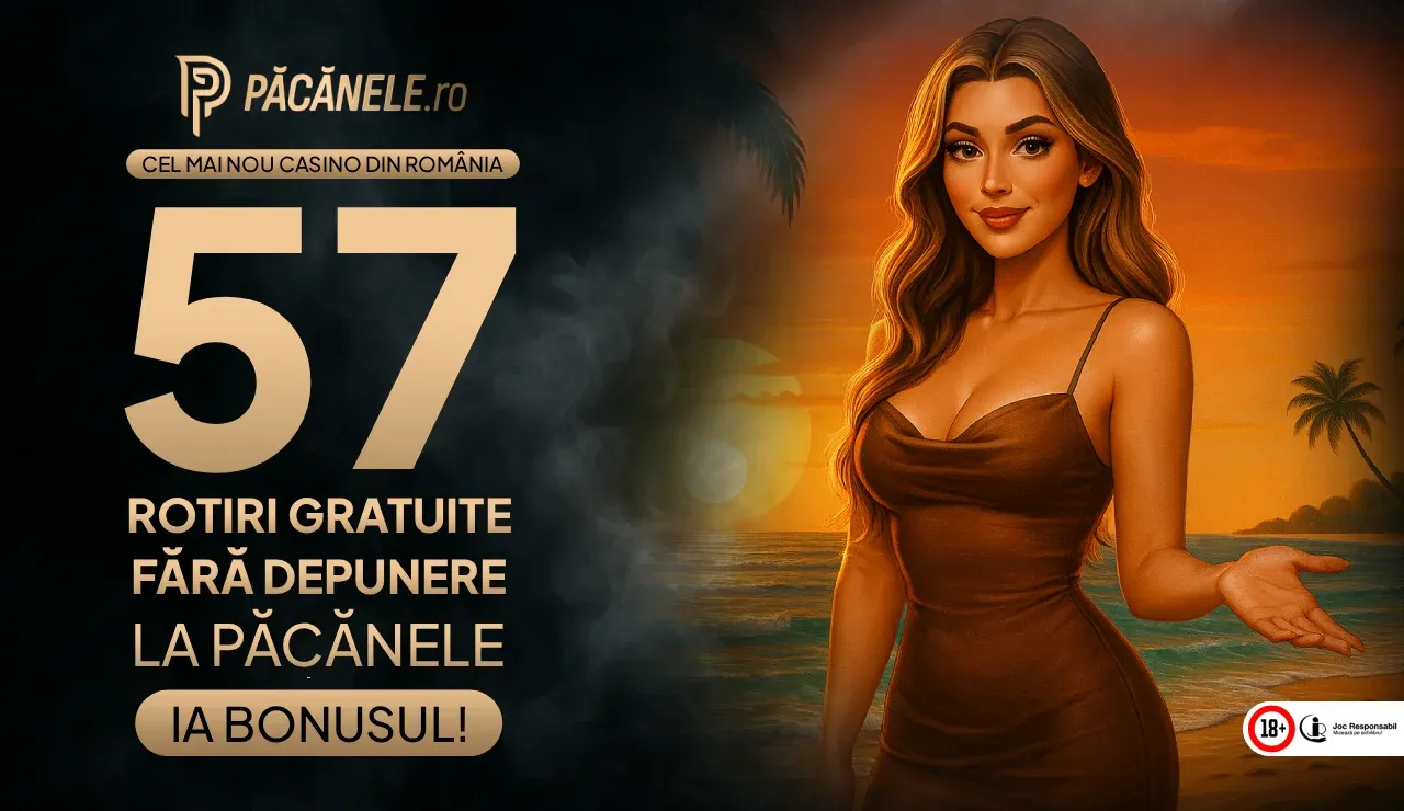 Pacanele.ro - 57 Rotiri Gratuite Fără Depunere