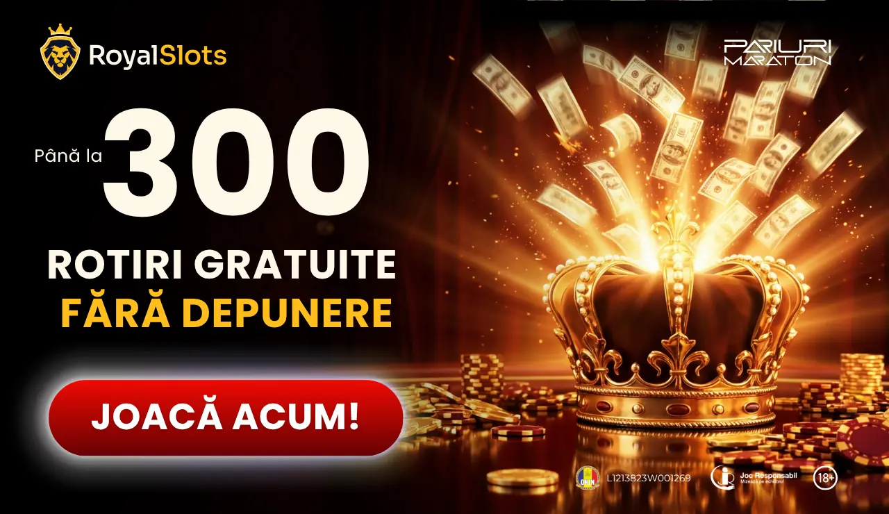 Royal Slots - 300 Rotiri Gratuite