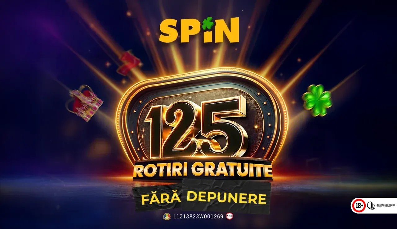 Spin Casino Bonus Fără Depunere - 125 Rotiri Gratuite Fără Riscuri