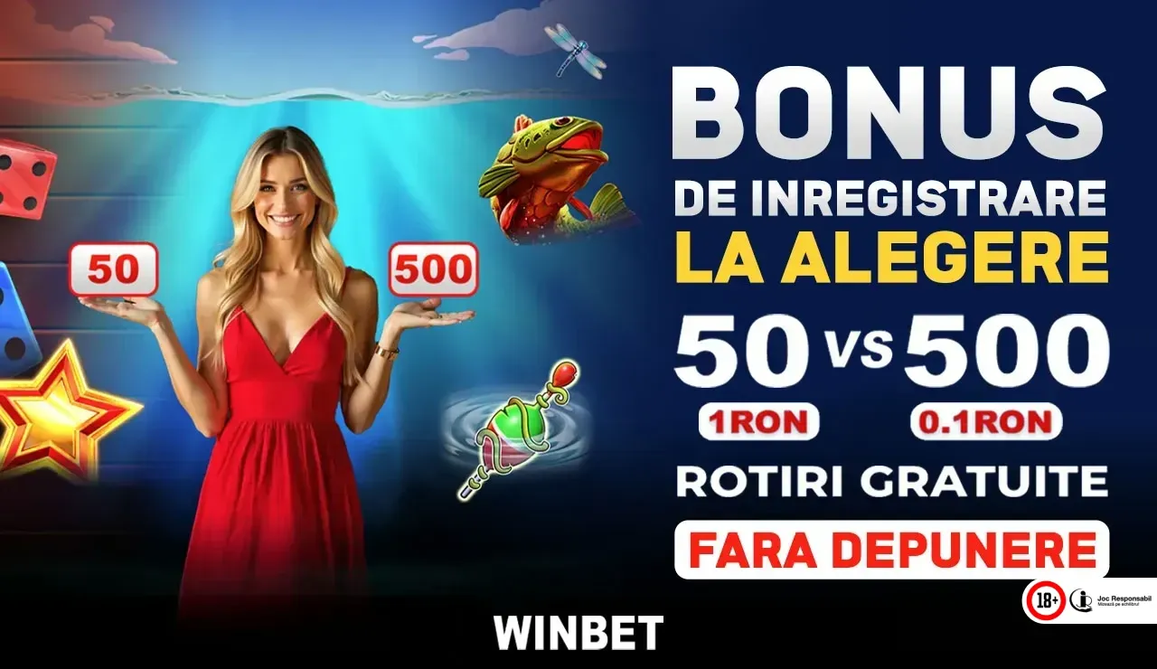 Winbet Bonus Fara Depunere – 50 / 500 Rotiri Gratuite