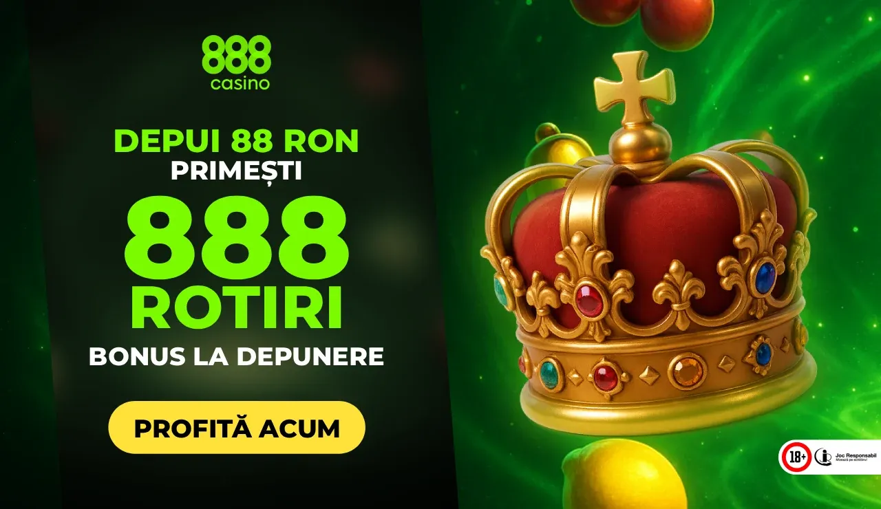 888 Casino - 888 Rotiri Gratuite în Semn de Bun Venit!