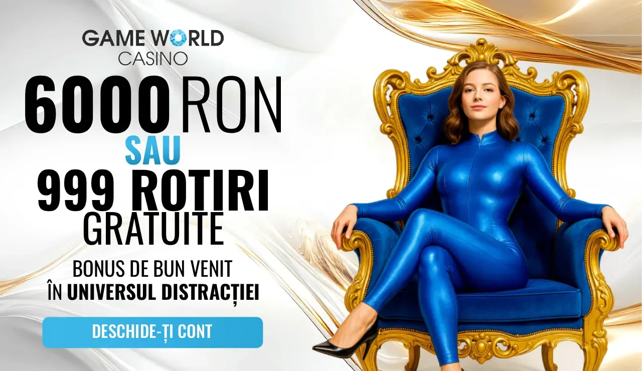 Gameworld Bonus De Bun Venit: 6000 Lei SAU 999 Rotiri Gratuite