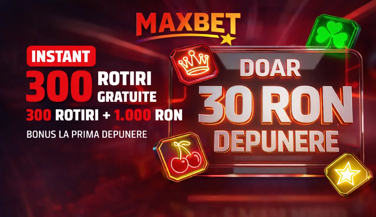 Maxbet Bonus – Până la 1000 RON + 600 Rotiri Gratuite