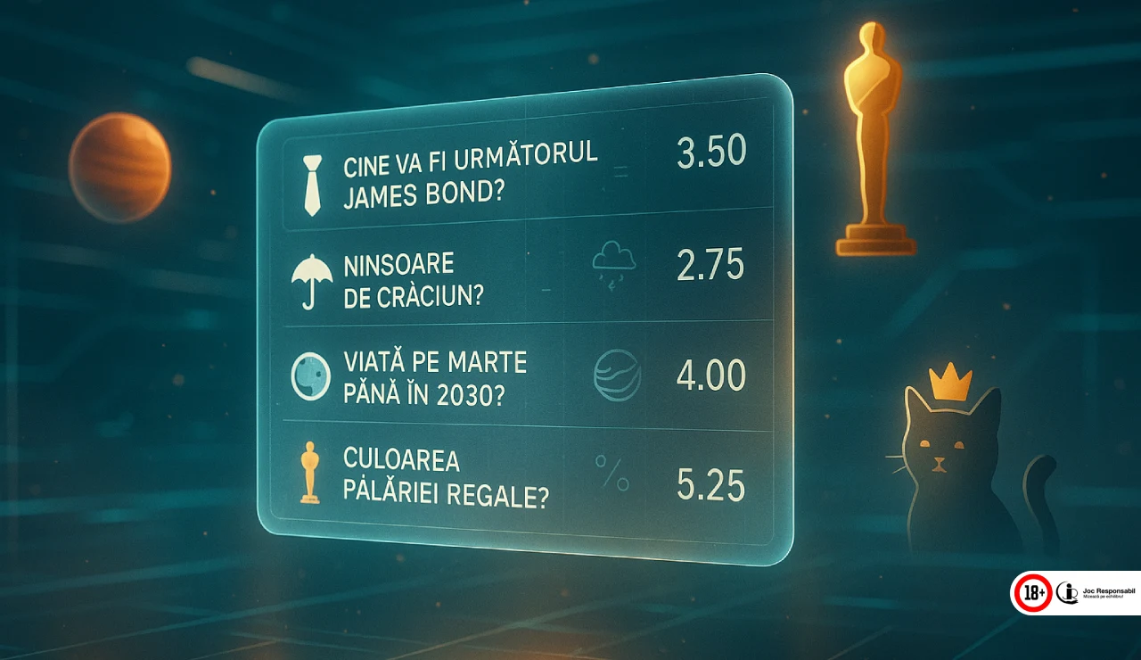 Cele mai ciudate tipuri de pariuri oferite de casele online