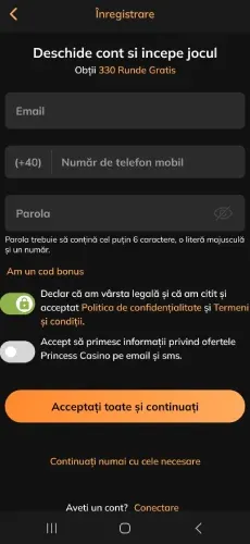 inregistrare princess
