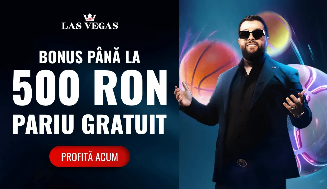 Bonus de Bun Venit LasVegas.ro: Pariu Gratuit până la 500 RON la Pariuri Sportive