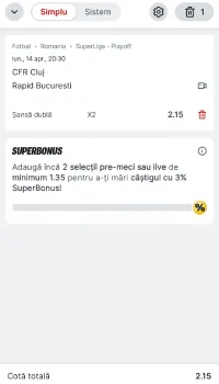 x2 la pariuri