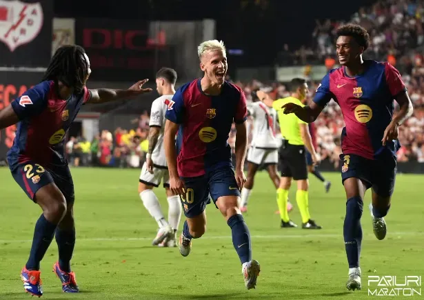 Dani Olmo aduce victorie Barcelonei si rupe blestemul Rayo